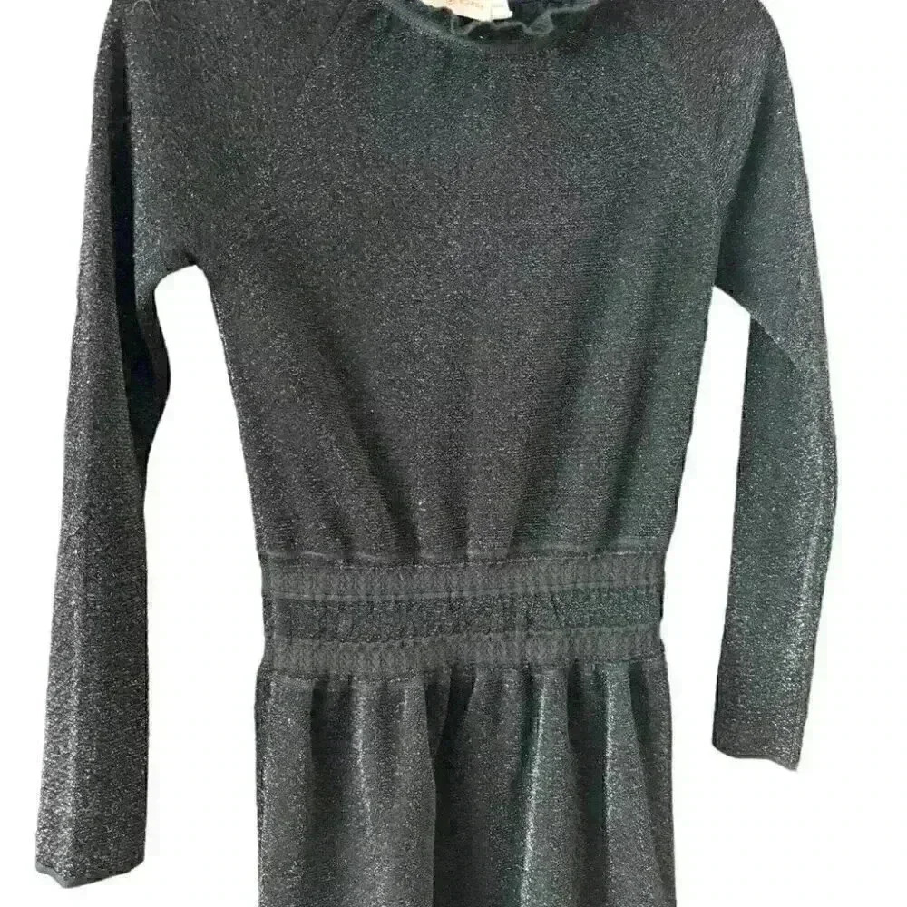 Tory Burch Women’s Isabelle Blouson Ruffle Neck Cocktail Dress Black Size Medium - Picture 4 of 12